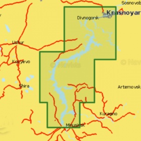 Карта Navionics + Small 5G764S Красноярское водохранилище