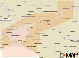 Карта C-MAP MAX-N+ WIDE RS-Y235 - Волго-Донский канал и Азовское море