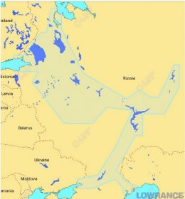 Карта C-MAP MAX-N+ MEGA-WIDE RS-Y050 - Запад России, внутренние водные пути 