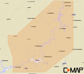 Карта C-MAP MAX-N+ WIDE RS-Y216 - Река Кама и Вятка