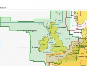 Карта Navionics + EU628L Великобритания, Ирландия, Нидерланды