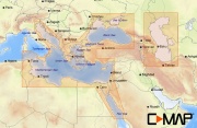 Карта C-MAP MAX-N+ WIDE EM-Y112 - Часть Средиземного моря, Черное и Каспийское моря