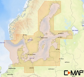 Карта C-MAP MAX-N+ WIDE EN-Y299 - Балтийское море и Дания