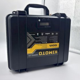 Аккумулятор литиевый KIMOTO 12V 100 Ah USB в кейсе